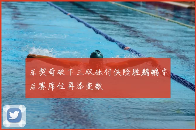 东契奇砍下三双独行侠险胜鹈鹕季后赛席位再添变数